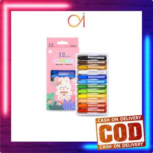 AI-A99 Set Krayon Pigmentasi Tinggi Aman Untuk Anak / Crayon Oil Pastel Isi 12 dan 24 Warna Motif