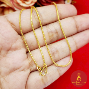 สร้อยคอทอง ลายกระดูกงู ความยาว 1618 นิ้ว ทองชุบ ดีไซน์น่ารัก ดูดี แฟชั่น ส่งไว มีปลายทาง พร้อมส่ง
