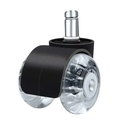 NUBE 1/5Pcs Im lặng Bánh xe ghế bàn Xoay 360 độ Phổ quát Bánh xe ghế văn phòng Thiết kế bánh xe đôi Bánh xe ghế máy tính