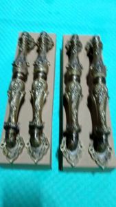 4 handle pintu rumah ukir batik kuningan antik unik / tarikan pintu rumah / ganggang pintu