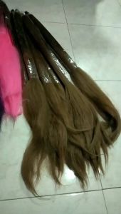 Rambut Cemara Omnre Mix 2 WarnaHitam-UnguUkuran 70 CmUkuran Asli 80 Cm/ 1 ikat
