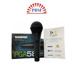 Micro có dây karaoke Shure PGA58-XLR.