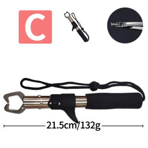 1Pcsใหม่สแตนเลสพกพาอุปกรณ์ตกปลาGripคว้าด้ามจับEVAเครื่องมือตกปลาGripper