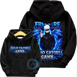 😼kids hoodieFree Fire Gojo Satoru Boys Jacket Anime Character Boys Hoodie Ages 2-13 Years