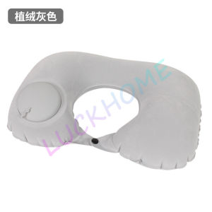 Bantal Leher Pompa Otomatis Traveling Inflatable Neck Pillow U-Shaped Bantal Solid Color Bantal Portabel Bantal Angin Pompa Otomatis Traveling Bantal Leher Travel Pillow