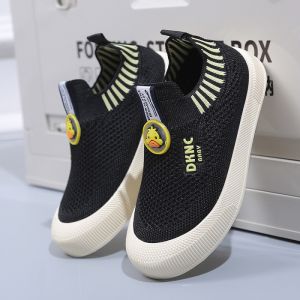 Giày Thể Thao Trẻ Em Lưới Thoáng Khí Đế PVC Chống Trượt Size 26-35 4 Màu Nam Nữ 4-16 Tuổi