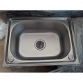 1 hole kitchen sink, cheap in Korea, with drainage font. 