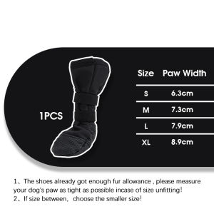 HamshMoc Pet Wound Care Sock Dog Paw Protector Breathable Non Slip Boot For Injured Paws