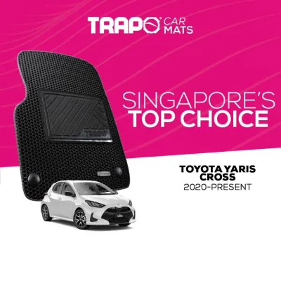 [TOP CAR MAT FOR TOYOTA] Car Models Car Mat / Anti-Slip Mat [BLACK BASE BLACK LINING]