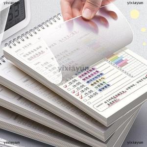 [COD] yixiayun 80Sheets Simple Planner Agenda Spiral Notebook Schedules Planner Thick Daily Notepad Office School Supplies Student Stationery