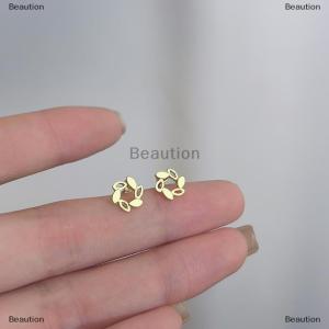 [COD] Beaution 1Pair Minimalist Needles Ear Studs Tulip Little Cherry Small Love Heart Earrings Women Butterfly Earring Gifts