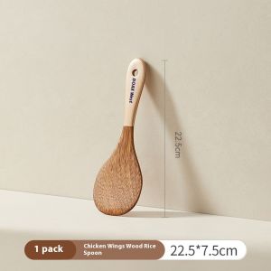 Bay gấu thìa trộn bằng gỗ không dính chảo chuyên dụng thìa hộ gia đình thìa cao điện trở nhiệt thìa muỗng ăn