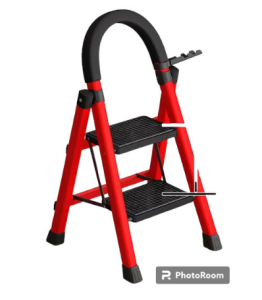 HOUSEHOLD INDOOR FOLDING PEDAL STEEL PIPE TELESCOPIC STAIR PLATFORM LADDER STEP THICKENED STEEL