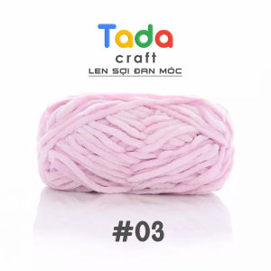 Len Nhung Chenille Sợi Siêu Mềm Mại Cuộn 100gr