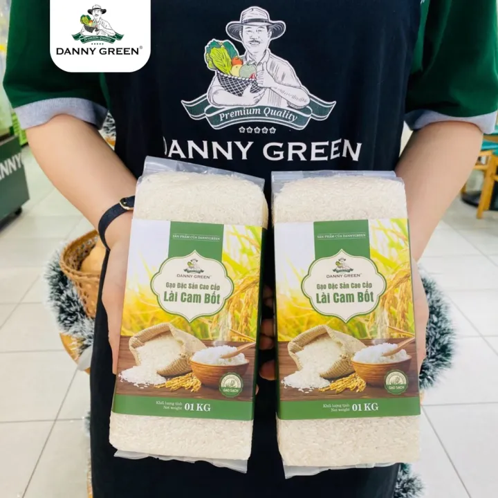 Gạo Lài Cam Bốt DannyGreen Túi 1Kg