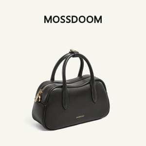 MOSSDOOM Womens Bag Amia Bag Barrel Bowling Boston Handbag Lightweight Work Bag Office Lady Minimalist 2 Way Adjustable Crossbody Bag for Women