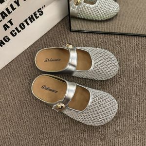 Half Height Flip Flops for Women in Summer Versatile for Outdoor Wear Bohemian Niche Hollow Out Sandals