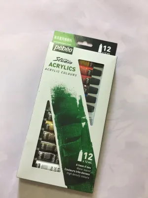 Màu Acrylic Pebeo 12ml Hộp màu Pebeo 12 tuýp