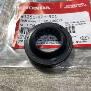 Phớt moay ơ trước xe máy 21x37x7 dùng nhiều xe (91251KPH901)