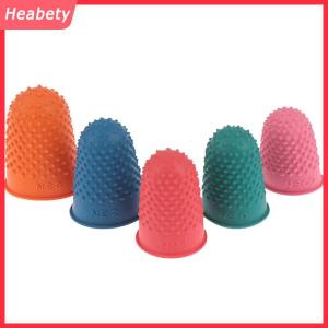 Heabety 5 cái đếm nón cao su thimble bảo vệ may quilter đầu ngón tay thủ công