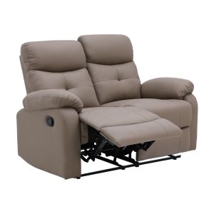INDEX LIVING MALL โซฟาผ้าปรับระดับ 2 ที่นั่ง รุ่นลิตา - สีน้ำตาล