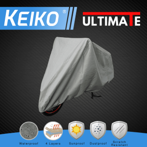 Sarung Cover 4 Layer Lapis Selimut Mantel Tutup Penutup Motor Besar (L) Waterproof Vario Vixion CBR250RR Jupiter RX King NMAX ADV 150 YZF R15 Tiger Lexi PCX CBR150R Byson CS1 Supra Ninja Keiko Ultimate
