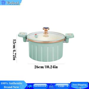 [Vodool Brand Center][Vodool Brand Center] 8L Double-Handled Stew Pot Anti Scald Handle Multifunctional Home Pots Spill-Proof for Simmer Food/Milk/Soup/Pasta Noodle