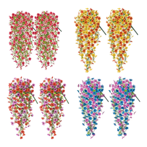 ดอกไม้ผ้าไหมตกแต่งผนังผักบุ้งฝรั่งยูคาลิปตัสมีสไตล์สำหรับงานปาร์ตี้ที่บ้านการจัดงานแต่งงานกลางแจ้ง