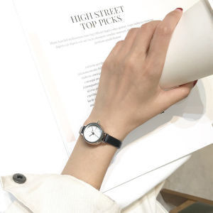 Jam Tangan Wanita Fashion Tali Kulit Jam Analog Kecil Gaya Korea Barsh korean JS627