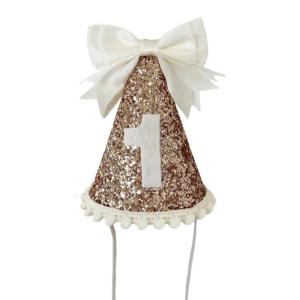 Infant Fabric Birthday Hat Festival Celebration Headwear Caps with Lovely Bowknot Detailing for Toddler