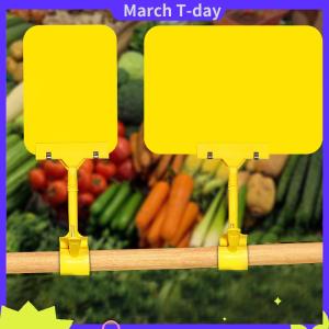 March ป้ายราคาผลไม้1ชิ้นป้ายแสดงสินค้าทนต่อการสึกหรอคลิปหนีบป้ายโฆษณา PVC คลิปไวท์บอร์ดกันน้ำ