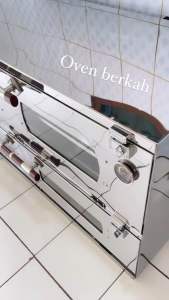 OVEN GAS STAINLESS PREMIUM UK 120x55x70 cm / API ATAS BAWAH FULLSET SIAP PAKAI / FREE LOYANG OVEN