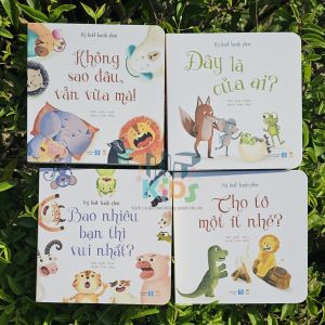 Sách - Bộ Kỷ Luật Hạnh Phúc (4 Cuốn Giấy Bồi Cứng Cho Bé Từ 1 Tuổi+) - Lionbooks