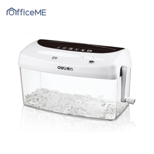 Deli เครื่องย่อยกระดาษ เครื่องทำลาย ที่ย่อยกระดาษ a4 เครื่องทำลาย a4 เครื่องย่อยเอกสาร ขนาด A4 ใบมีดคม ขนาดใหญ่ถึง 4 ลิตร OfficeME
