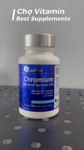 Thực Phẩm Bảo Vệ Sức Khoẻ CanPrev Chromium Nicotinate Glycinate 200 - Kiểm Soát Đường Huyết Hỗ Trợ Giảm Cân - - Giảm cảm giác thèm ăn. - Hỗ trợ quá trình giảm cân. - Tăng cường chuyển hóa đường. - Cải thiện sức khỏe tổng thể.