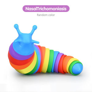 Mumystation Mainan Sensory Bayi Anak Fidget Caterpillar Rainbow Slug Toys Lucu Mainan Ulat Bergerak Ulat Berjalan