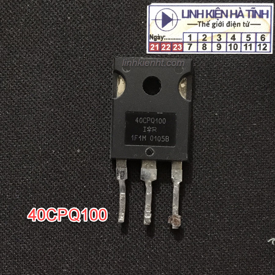 Đi ốt 40CPQ100 STPS40H100CW 40A 100V TO-247 chính hãng tháo máy-AE24