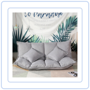 【COZYCASA】Foldable Tatami Sofa Bed / Floor Recliner Chair with 2 Pillows