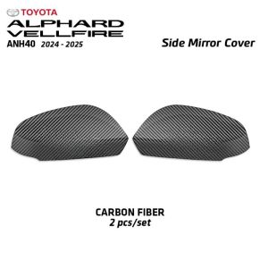 Toyota Alphard Vellfire Anh40 2024-2025 Side Mirror Cover Trim Carbon Chrome Black Garnish Bodykit Accessories