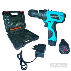 Sining 12V Mesin bor baterai bor 12 V bor Impact listrik bor cordless murah 10mm Bor cas/3Mode-bor Impact obeng/bor tembok besi kayu Bisa bolak-balik