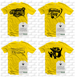 [ READY STOCK IN MALAYSIA] Birthday-Family trip Hellow SprotsCustom Design-Yellow Shirt- Family Fashion