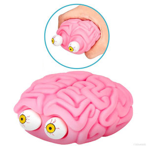 YF Anti stress Flippy Brain Squishy Eye Popping Squeezing Fidget Prank Toys Funny Anxiety Relieving Children Day Gifts FY