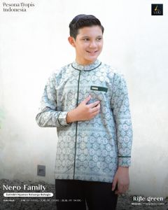 SARIMBIT LUBI 2025 NERO FAMILY RIFLE GREEN TERBARU SET KELUARGA GAMIS & KOKO LEBARAN REUNI KEKINIAN TERMURAH