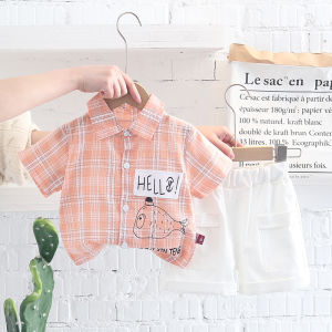 Children clothing shirt sets Baby boys Clothes Set  kid clothes girl