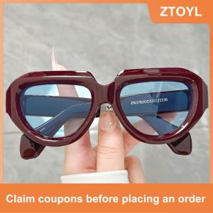 【ZTOYL】 Cổ điển Kính mát vuông phụ nữ người đàn ông phong cách cổ điển thương hiệu UV bảo vệ Chic kính cho kỳ nghỉ hè