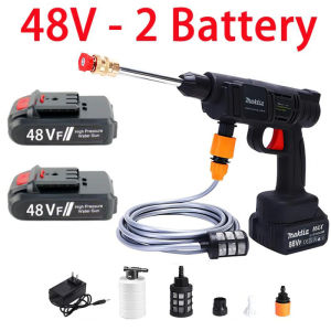 Buy 1 Take 3 Wireless Car Washer Portable High Pressure Washer 72VF Lithium Battery Pressure Washer Spray Gun 30000kpa Cleaning Water Gun Garden Sprayer High Pressure Water Pump Power Set Cordless Car Wash Spray Gun