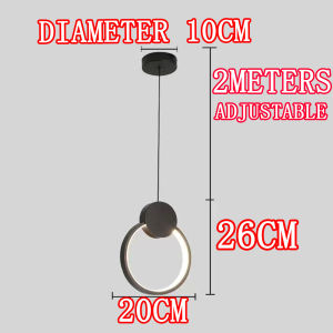 Electricals Modern Black Hanging Light Vintage Lamp For Living Room Bedroom Chandelier Kitchen Bathroom Fixture