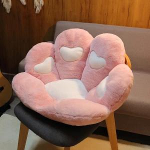 Cute Plush Cat Paw Chair Cushion Comfortable Waist Support Seat Cushion Lovely Office Chair Cushions Girlfriend Birthday Present2026