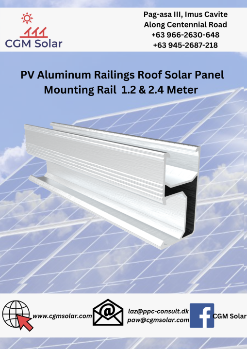 PV Anodized Aluminum Solar Rail Panel Mounting Rails 2.4 meters | Lazada PH