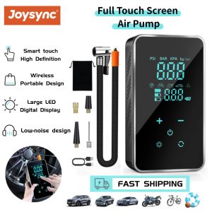 Joysync ​​Full Touch Screen Car Air Pump with LED Light Digital Pressure Gauge Type-C Charging - for Car/Motorcycle/Bicycle/Ball (Soccer/Basketball)
